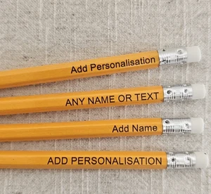 Custom Pencils - Any Name ,Message, Quote or Saying, Gifts - Picture 1 of 13