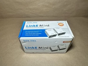 Brite-View LinkE Mini Powerline Ethernet Bridge Adapters 500 Mbps BVP-5100D - Picture 1 of 4