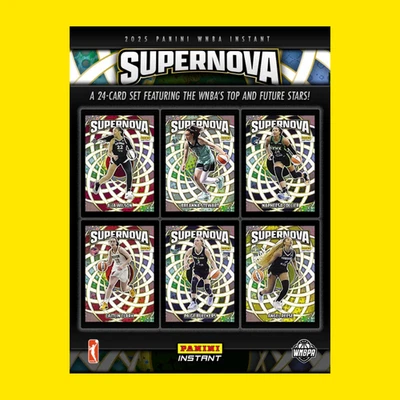 (24) 2025 Panini Instant Basketball WNBA SUPERNOVA 1/3655 SP - Complete Set - RC - Image 1 of 4