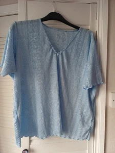 Blaue Damenbluse - Größe ; XL - Bild 1 von 2