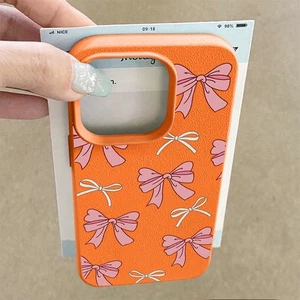 Silikonhülle für iPhone 16e 16 15 Pro Max 14 13 12 11 Bow Case Cover Tasche TPU - Bild 1 von 20