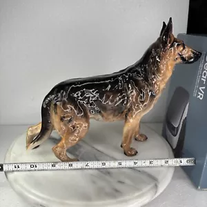 RARE Royal Doulton Large Dog GERMAN SHEPARD Ch. Benign of Picardy 11” HN 1115 - Picture 1 of 17