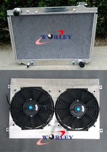 5Row Radiator + Shroud + Fan for Landcruiser FJ80R FZJ80R 4.5 1FZ-FE LEXUS LX450 - Picture 1 of 5