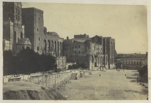 Avignon. Palais des Papes. Place under construction. Baldus ? 1860-70. - Picture 1 of 1