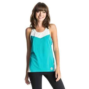 Camiseta sin mangas Roxy Teal Colorblock Top Nivel Dry Flight nueva sin etiquetas, pequeña para mujer - Imagen 1 de 8