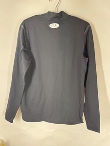 Under Armour Shirt Mens SM Fitted Black ColdGear Active Wear Compression WOW - Picture 1 of 11