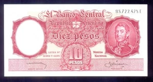 Argentina 10 pesos ND (1954 - 1963) P270 UNC - Imagen 1 de 2