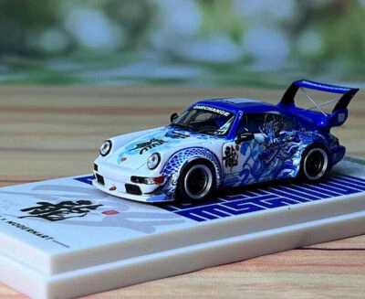 1/64 Alloy diecast car model Porsche RWB964 Chinese Loong style - Image 1 of 4