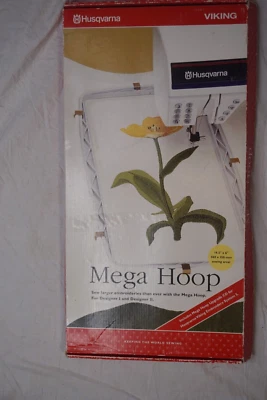 Embroidery Mega Hoop Husqvarna Viking W/ Clips - For Designer I & II - Image 1 of 4