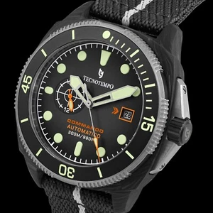 Orologio Tecnotempo "Commando" Forged Carbon & Titanium - Automatic TT.300CT.B. - Foto 1 di 17
