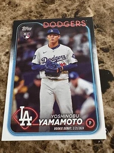YOSHINOBU YAMAMOTO 2024 Topps Update Base Rookie Debut #US149 Dodgers QTY - Picture 1 of 2
