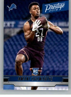 2019 Panini Prestige Rookies #214 Amani Oruwariye Detroit Lions Rookie Football - Image 1 of 2
