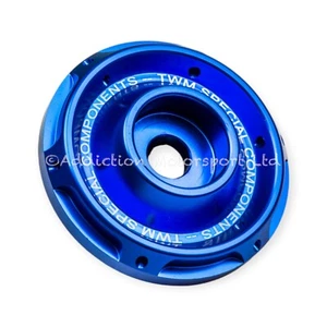 TWM CNC Aluminium Auspuff Halter Buchse in blau für BMW S1000RR - FDBMW.01.B - Bild 1 von 5