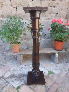 Hölzerne Pflanzensäule aus dem 19ten Jahrhundert - LETZTE PREISREDUKTION! - Bild 1 von 5