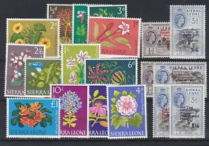 SIERRA Leone (0h97) SG 242-54 & 257-62 - 1963 sets = Never hinged - Picture 1 of 1