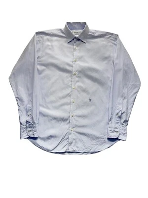 Ascot Chang Blue Checkered Dress Shirt #9309 - Image 1 of 4