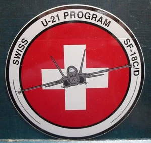 Adesivo McDonnell Douglas Swiss U-21 Program SF-18 C/D Hornet - Foto 1 di 1