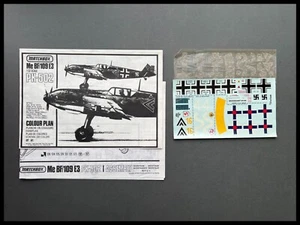 Matchbox Messerschmitt Bf 109E3 1:32 Model Kit Decals - Picture 1 of 3