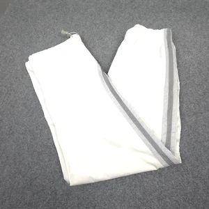 Vintage Nike Track Pants Mens SMALL White Activewear Lightweight Swoosh Size S - Picture 1 of 15