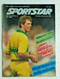 INDIA RARE THE SPORTSTAR MAGAZINE FEB 8 ,1986 McDERMOTT , LENDL , WORLD SERIES - Picture 1 of 3
