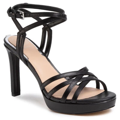 GUESS Zapatos Sandalias de Piel Mujer Negro - Imagen 1 de 4