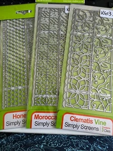 KG13/ TONIC STUDIOS VERSO LARGE DIES SIMPLY SCREENS BN CARD MAKER PAPERCRAFT - Picture 1 of 20