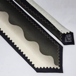 ALEXANDER JULIAN COLOURS SILK TIE BLACK CREAM OLIVE BAROQUE LUXURY 3.75" X 57" - Picture 1 of 3
