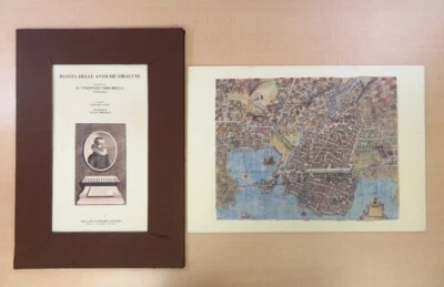 『Pianta delle Antiche Siracuse』 by Vincenzo Mirabella, 1989, Arnaldo Lombardi - Image 1 of 4