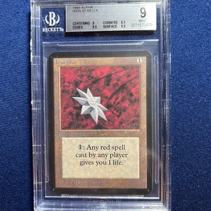 MTG Alpha Iron Star U A BGS 9 MINT (9.5 edges and surface) 1993 - Picture 1 of 2