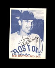 Don Gutteridge Signed 1975 TCMA 1946 Red Sox Boston Red Sox Autograph