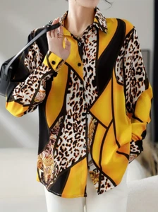 Colorful Ladies XL Summer L|S Shirt Animal Print , NNT Check Measurements - Picture 1 of 3