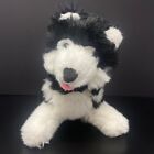 Allentown Toy Black White Husky Dog Plush 11" Stuffed Animal Hairy Timber Wolf