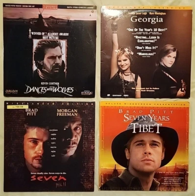 Drama - Laserdisc Lot - Seven, Seven Years in Tibet, Dances with Wolves, Georgia - Image 1 of 2
