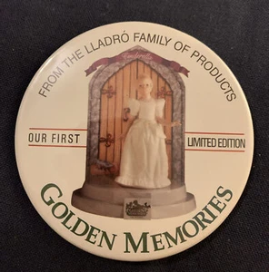 Cinderella Lladro Produktfamilie Golden Memories Werbe-Button/Anstecknadel - Bild 1 von 5