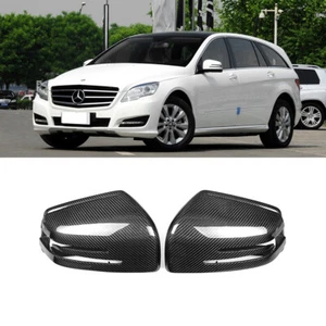 Cubierta de tapa de repuesto de espejo retrovisor lateral de fibra de carbono 2 piezas para Benz Clase G - Imagen 1 de 10