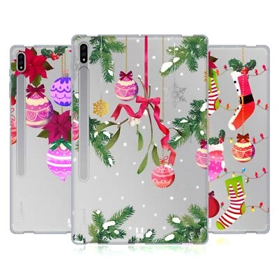 HEAD CASE DESIGNS CHRISTMAS ORNAMENTS SOFT GEL CASE FOR SAMSUNG TABLETS 1 - Image 1 of 4