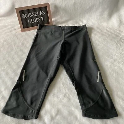 NUEVO Nike Dri Fit Leggings Recortados Gris S Foto 1 de 4