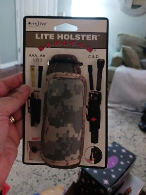 Nite Ize Army Camo Lite Holster Stretch Universal  NEW - Image 1 of 2