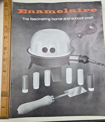 Vintage Enamelaire Jewellery Enamelling Booklet & Letter 1960s Craft Ephemera - Image 1 of 4