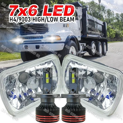 For 1999-2008 Sterling Truck A9500 LT9500 7x6" LED Headlights Sealed Hi/Lo Beam - Image 1 of 4