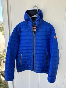 Rare Collar Originals Blue Down Puffer Jacket Size 52 (Large) Excellent Cond - Picture 1 of 11