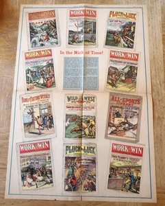Aug 14 1949 21 1/2"x15" Sunday Newspaper Ad 5 Cent Dime Novel Readers Color - Picture 1 of 6