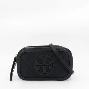 Tory Burch Mini T Monogram Crossbody Bag Black OS - Picture 1 of 12
