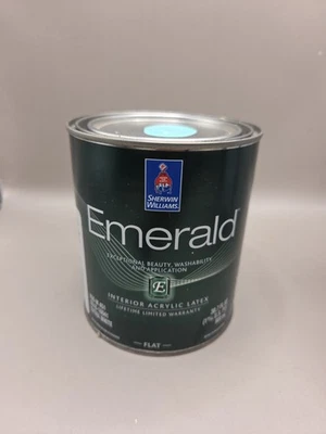 Brillo interior esmeralda Sherwin Williams color plano 6476 1 cuarto de galón Foto 1 de 3