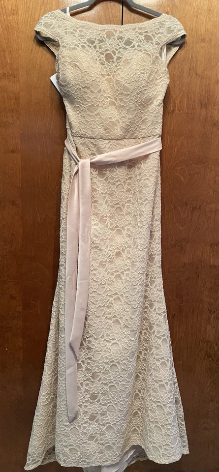 Mori Lee шампанское официальный $199 размер 12 новый с ярлыками - Изображение 1 из 4