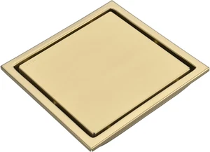 6 Inch Square Invisible Bathroom Shower Floor Drain with Removable Tile Insert G - Picture 1 of 7