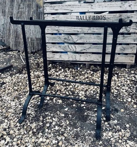 Vintage Wrought Iron Trestle Table Legs (pair) - Picture 1 of 3