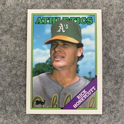 1988 Topps Rick Honeycutt Oakland Athletics #641 Baseball Card - Image 1 of 2
