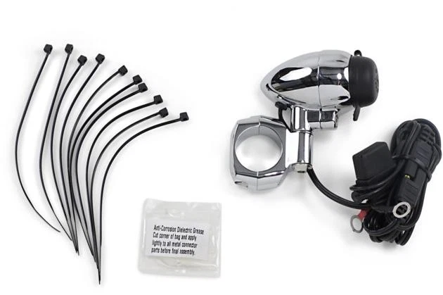 Punto de alimentación eléctrica manillar Kuryakyn 1,25" cromado Foto 1 de 1