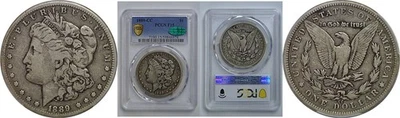 1889-CC Morgan Dollar   PCGS F-15  CAC - Image 1 of 3